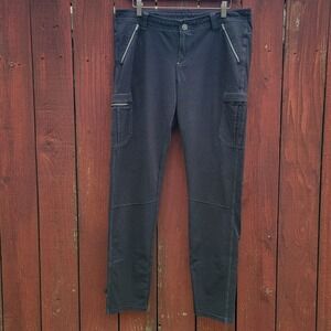 Kuhl Krush Cargo Pants Womens 14 Regular Gray Outdoor Hiking Utility Trousers